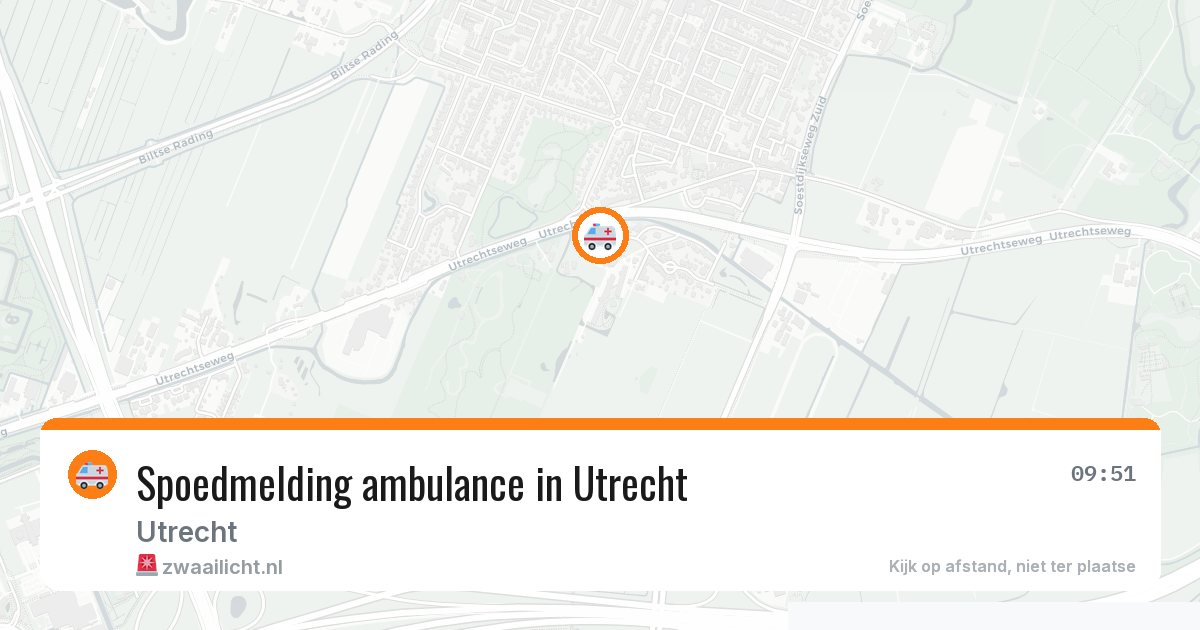 Spoedmelding ambulance in Utrecht — 9 apr 2026