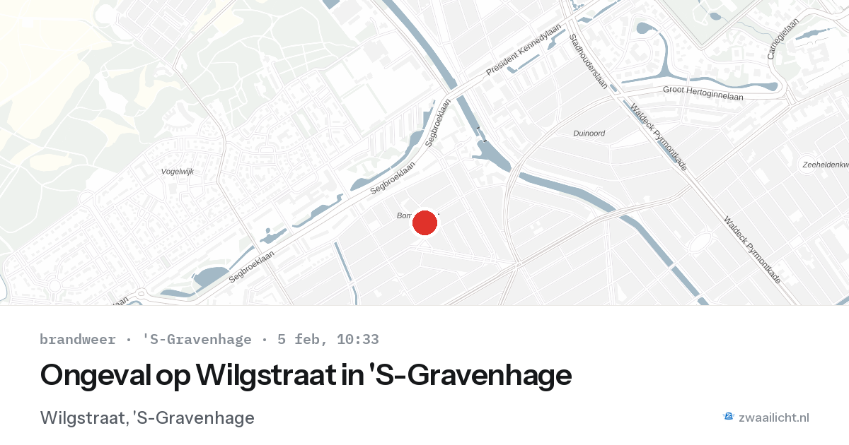 Ongeval op Wilgstraat in 'S-Gravenhage — 5 feb 2026