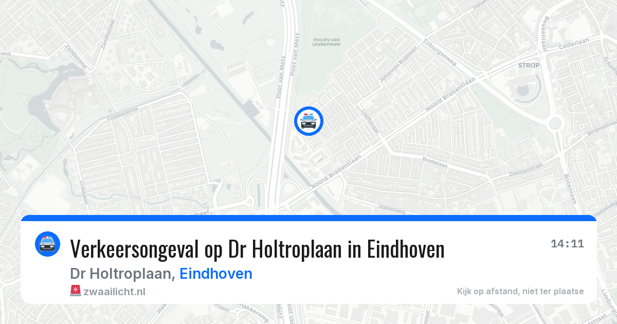 Verkeersongeval op Dr Holtroplaan in Eindhoven — 10 jul 2026