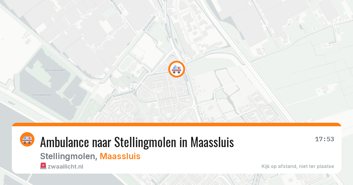 Ambulance naar Stellingmolen in Maassluis — 5 jul 2026
