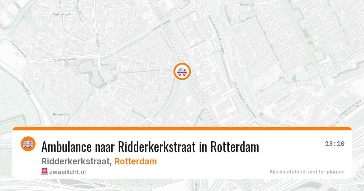 Ambulance naar Ridderkerkstraat in Rotterdam — 16 mrt 2026