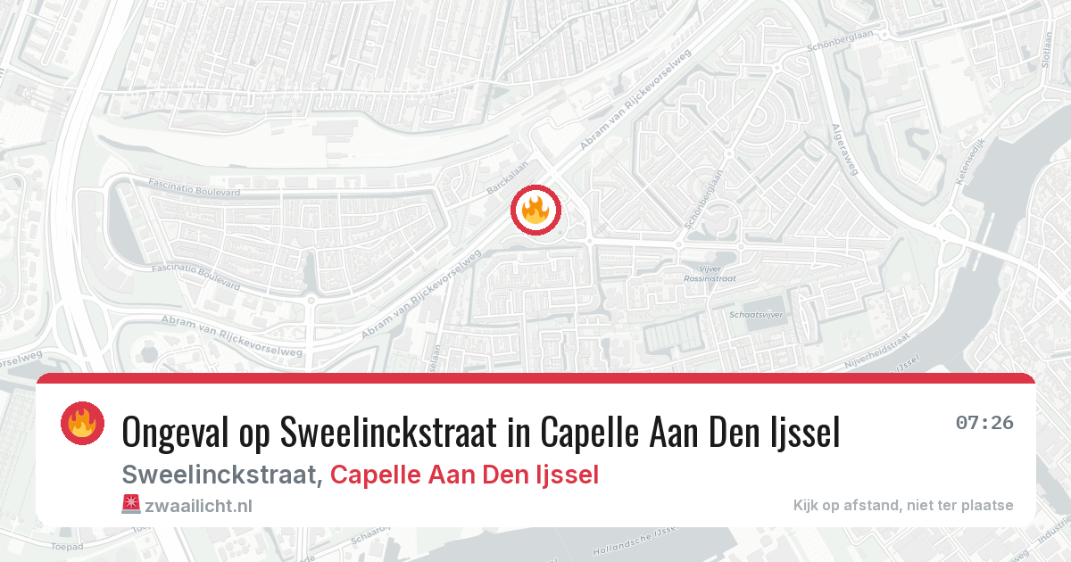 Ongeval op Sweelinckstraat in Capelle Aan Den Ijssel — 1 jun 2026
