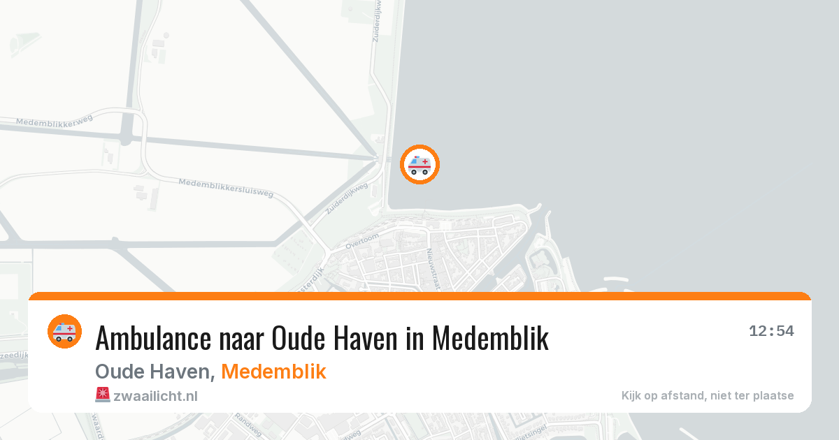 Ambulance naar Oude Haven in Medemblik — 22 jun 2026