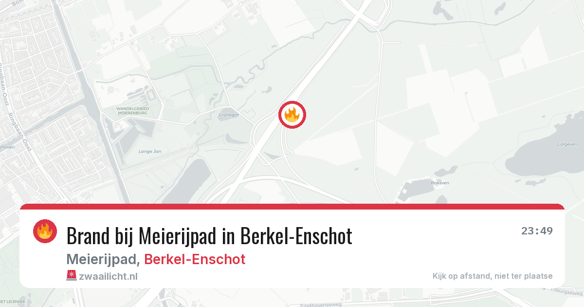 Brand bij Meierijpad in Berkel-Enschot — 8 jul 2026