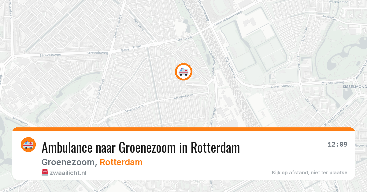 Ambulance naar Groenezoom in Rotterdam — 5 mei 2026