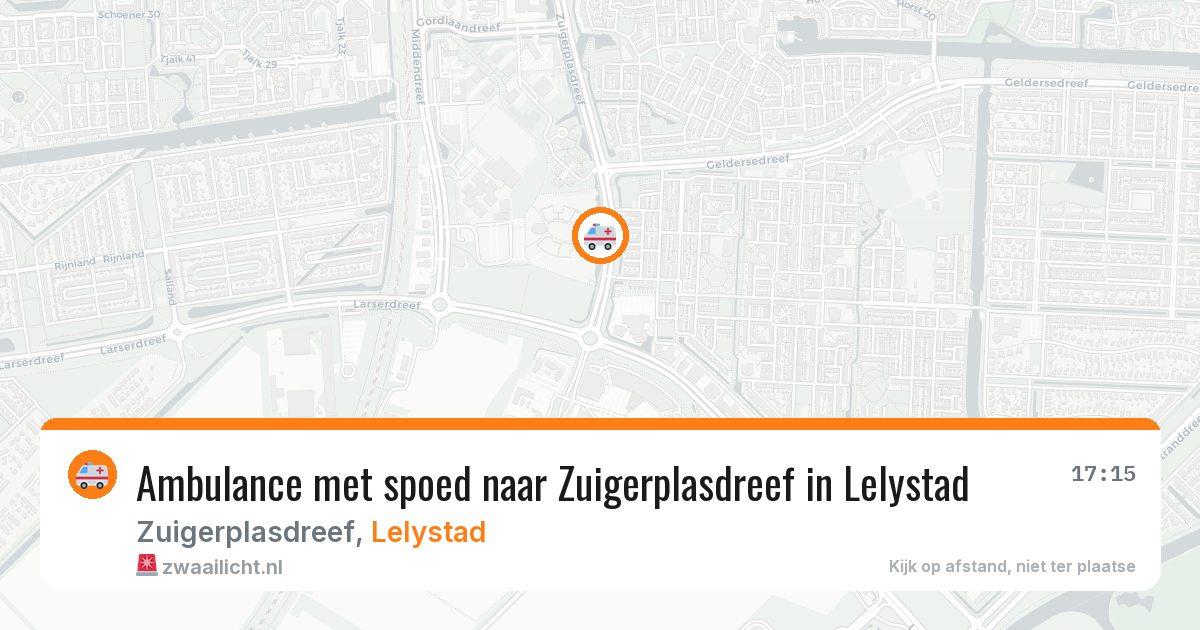 Ambulance met spoed naar Zuigerplasdreef in Lelystad — 4 mrt 2026