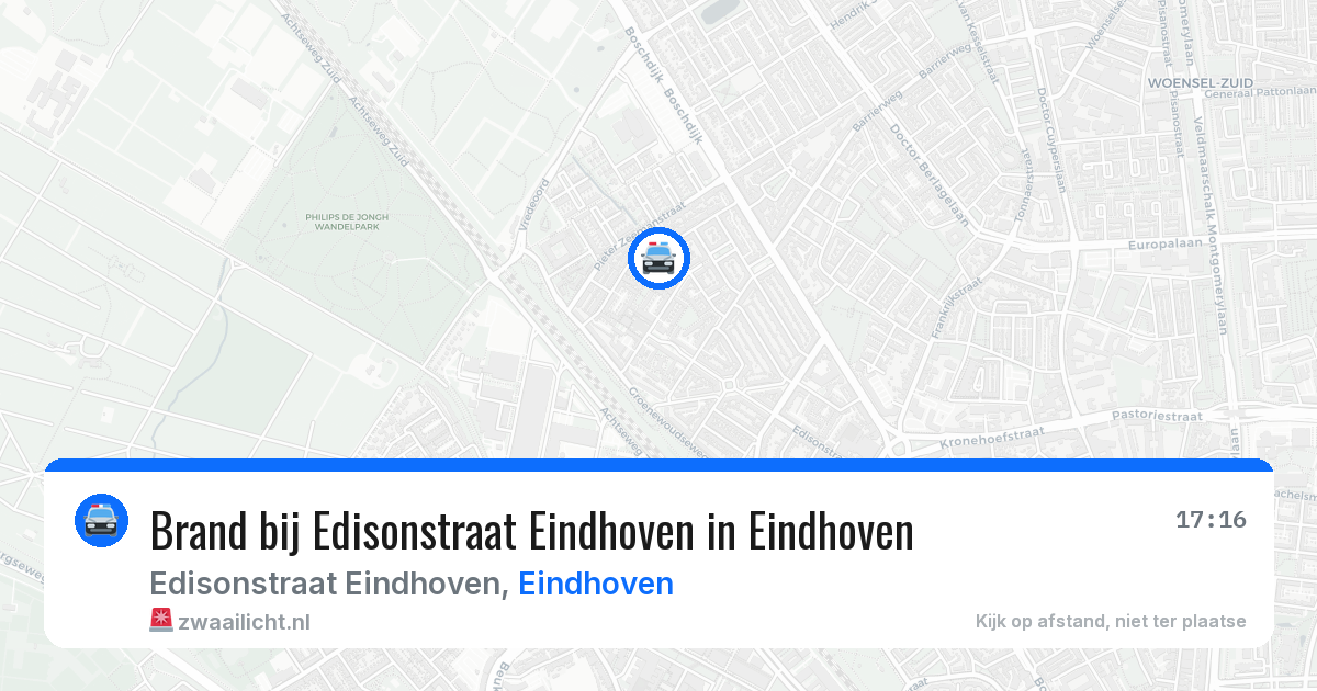 Brand bij Edisonstraat Eindhoven in Eindhoven — 10 mrt 2026