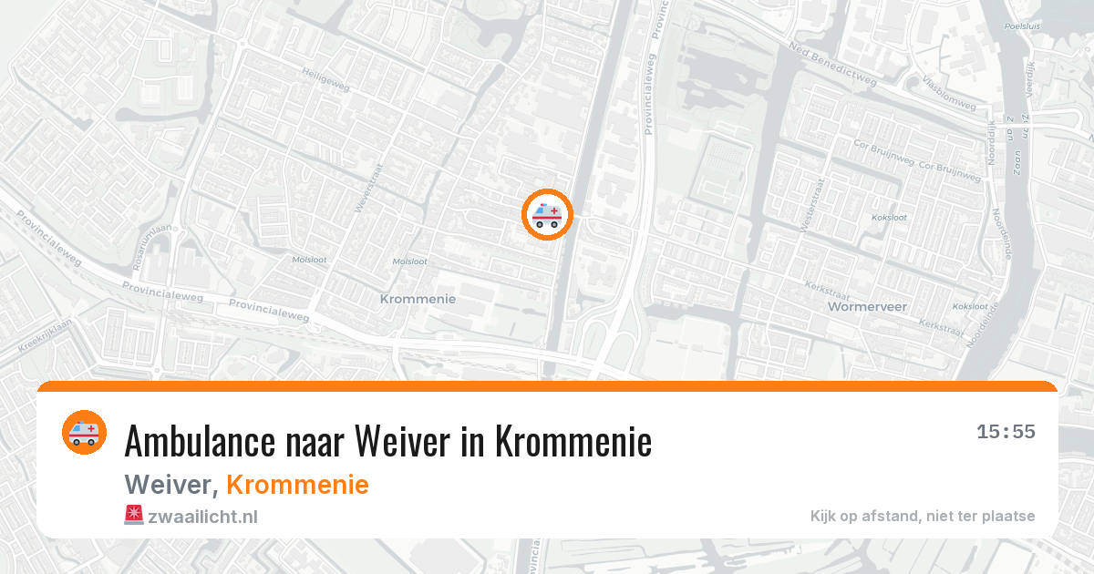 Ambulance naar Weiver in Krommenie — 26 apr 2026