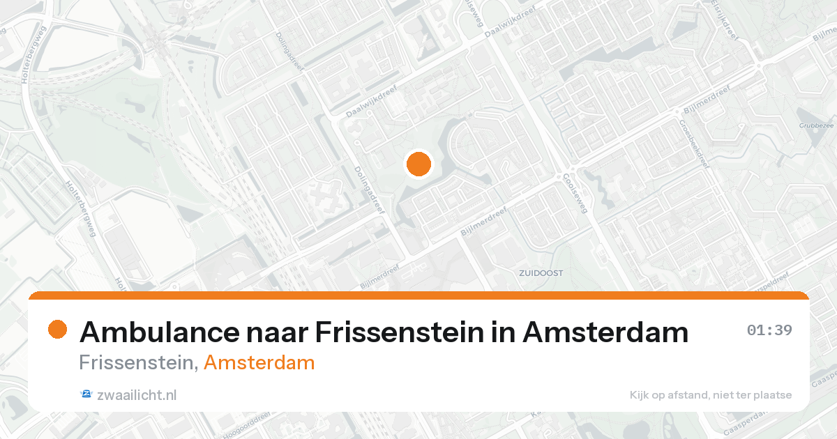 Ambulance naar Frissenstein in Amsterdam — 29 mei 2026