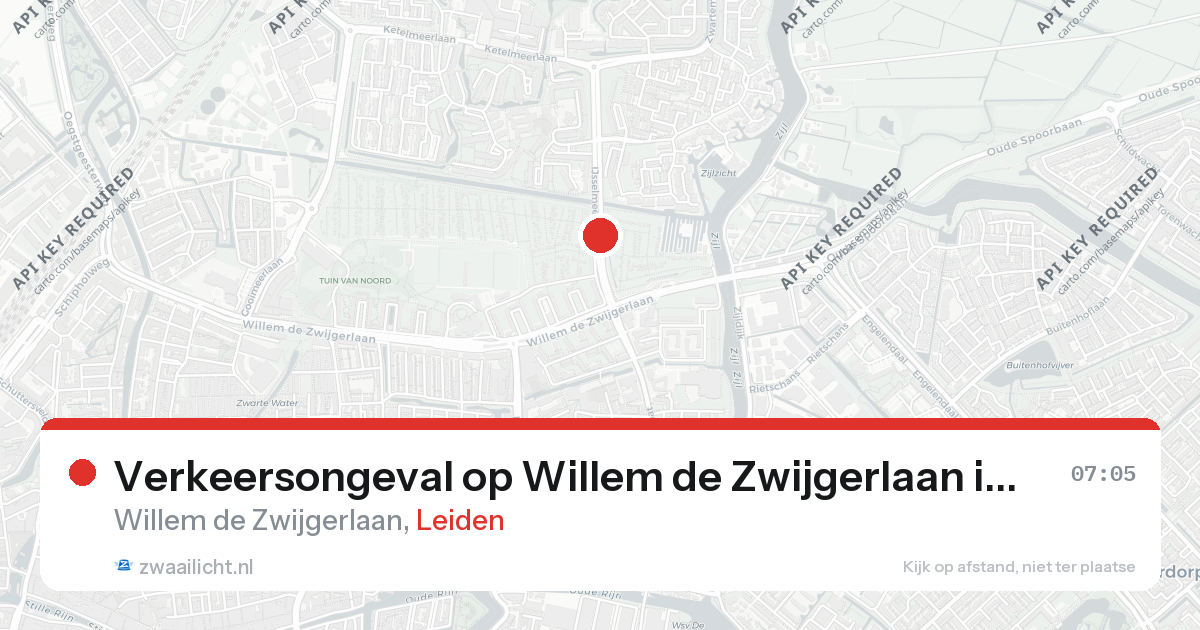 Verkeersongeval op Willem de Zwijgerlaan in Leiden — 10 mrt 2026