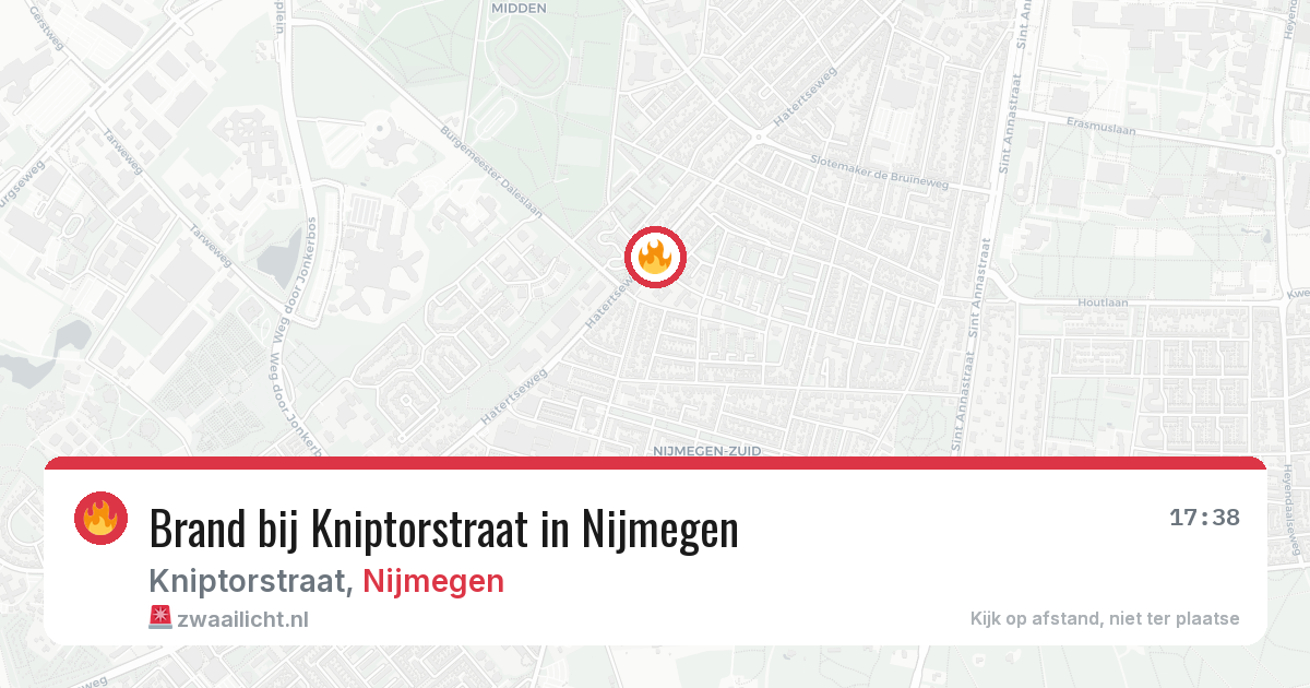 Brand bij Kniptorstraat in Nijmegen — 8 mrt 2026