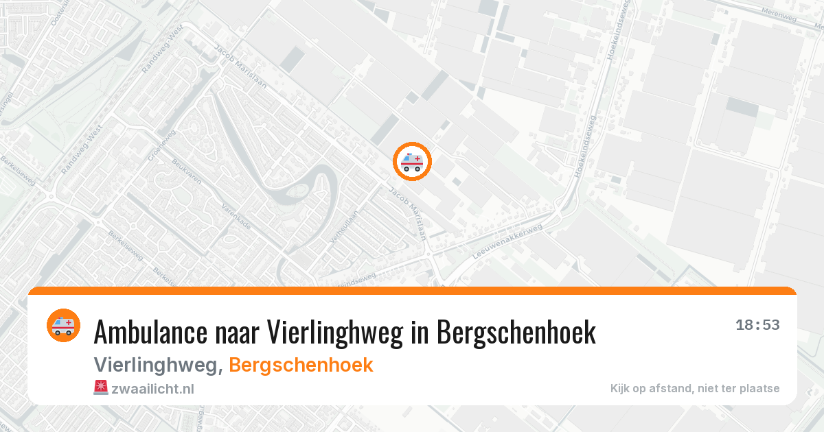 Ambulance naar Vierlinghweg in Bergschenhoek — 29 jan 2026