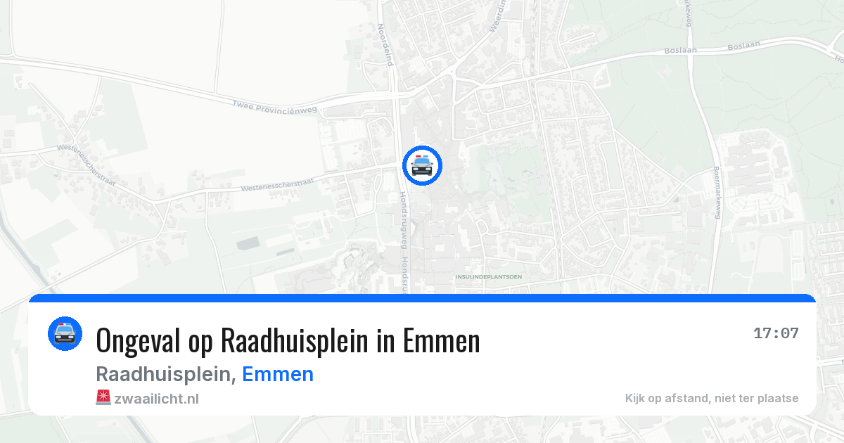 Ongeval op Raadhuisplein in Emmen — 12 jul 2026