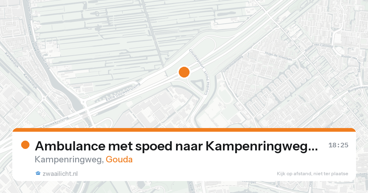 Ambulance met spoed naar Kampenringweg in Gouda — 5 jun 2026