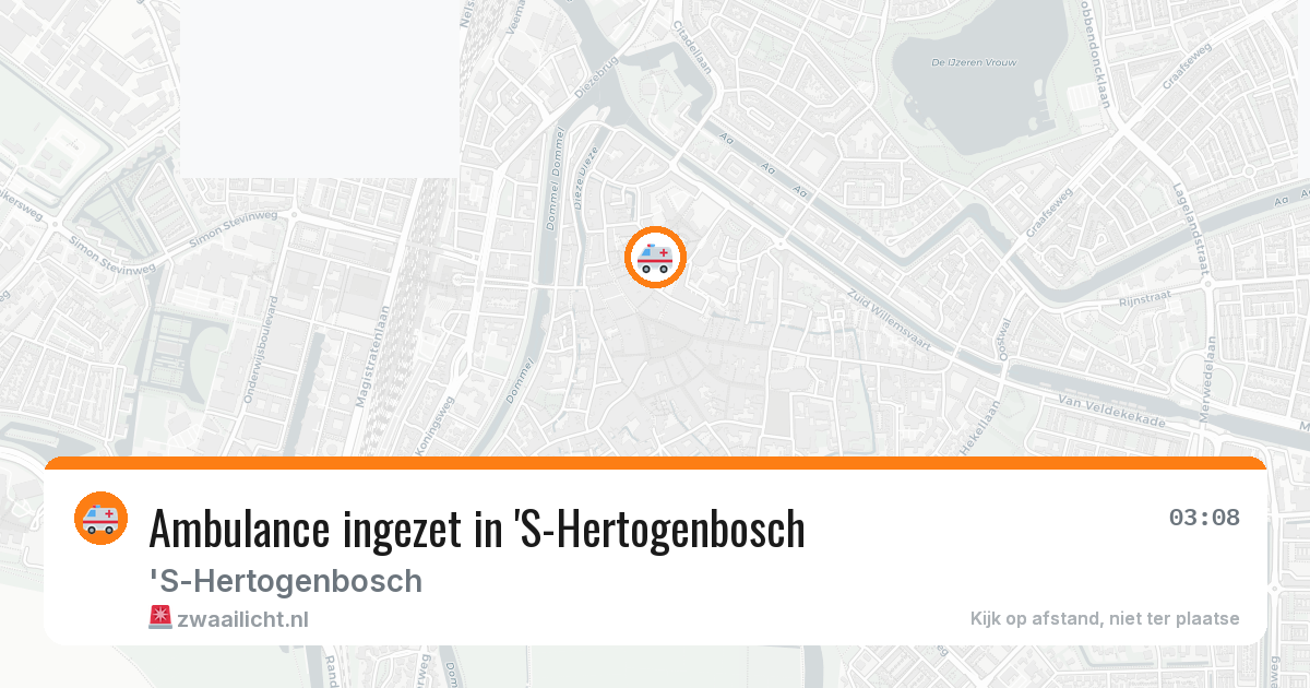 Ambulance ingezet in 'S-Hertogenbosch — 6 aug 2026