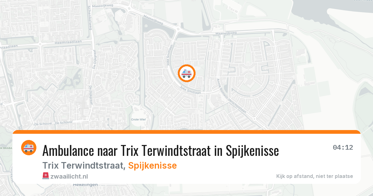 Ambulance naar Trix Terwindtstraat in Spijkenisse — 2 apr 2026