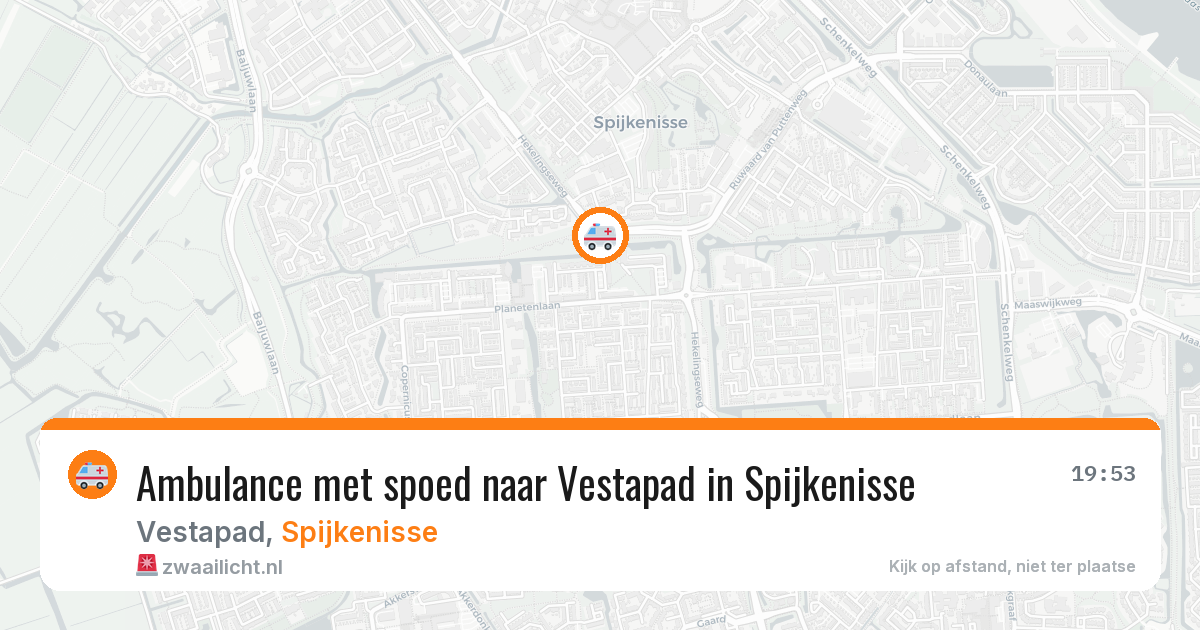 Ambulance met spoed naar Vestapad in Spijkenisse — 6 jun 2026
