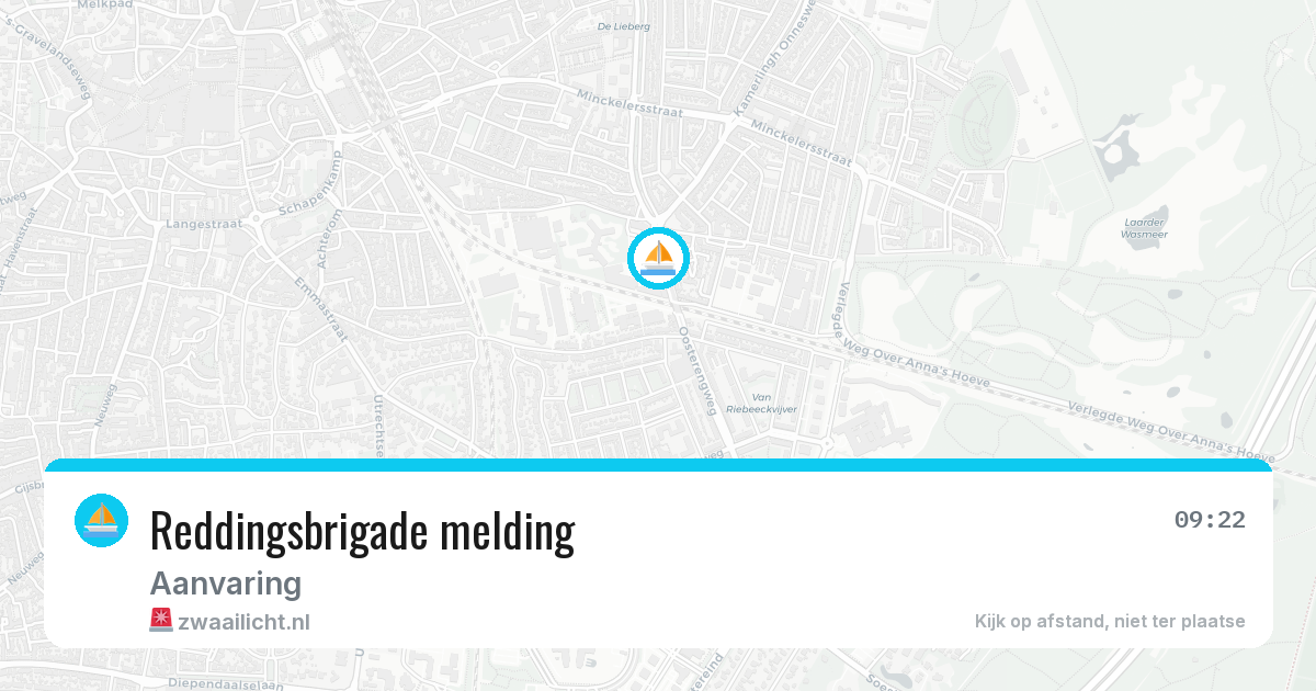 Reddingsbrigade melding — 7 aug 2026