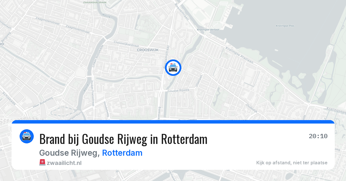 Brand bij Goudse Rijweg in Rotterdam — 11 jun 2026