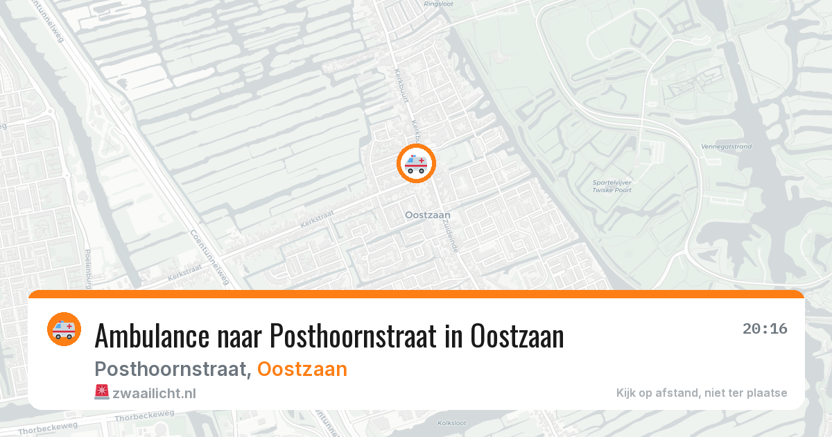 Ambulance naar Posthoornstraat in Oostzaan — 12 aug 2026