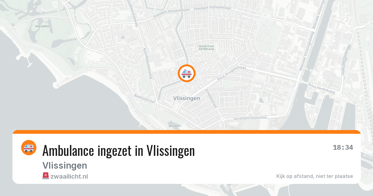 Ambulance ingezet in Vlissingen — 3 jul 2026