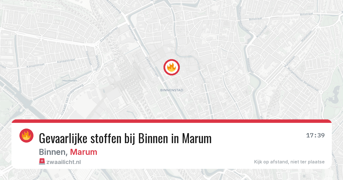 Gevaarlijke stoffen bij Binnen in Marum — 10 mrt 2026