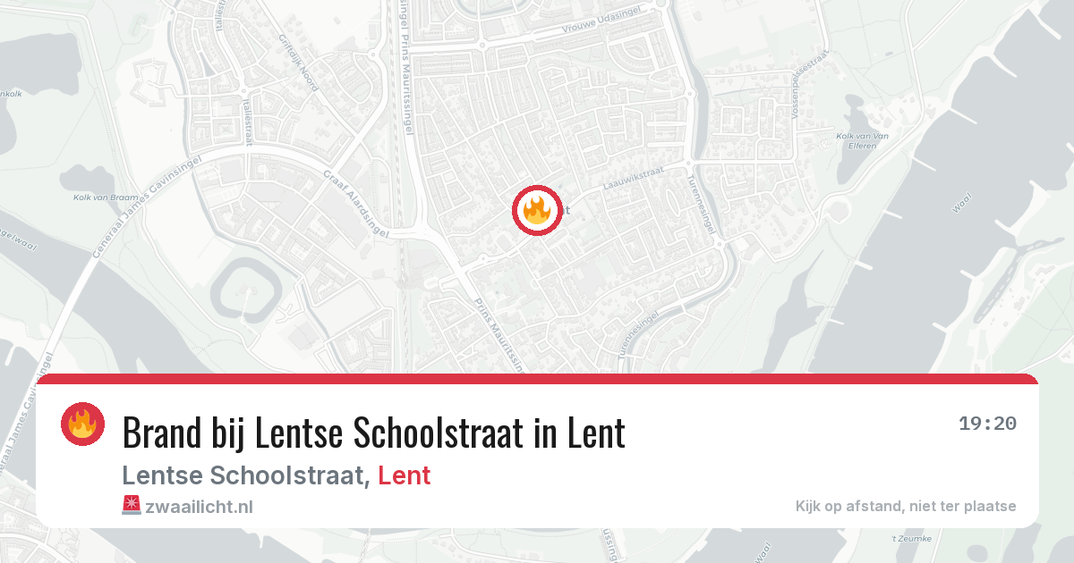 Brand bij Lentse Schoolstraat in Lent — 5 apr 2026