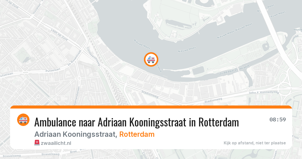 Ambulance naar Adriaan Kooningsstraat in Rotterdam — 27 jun 2026