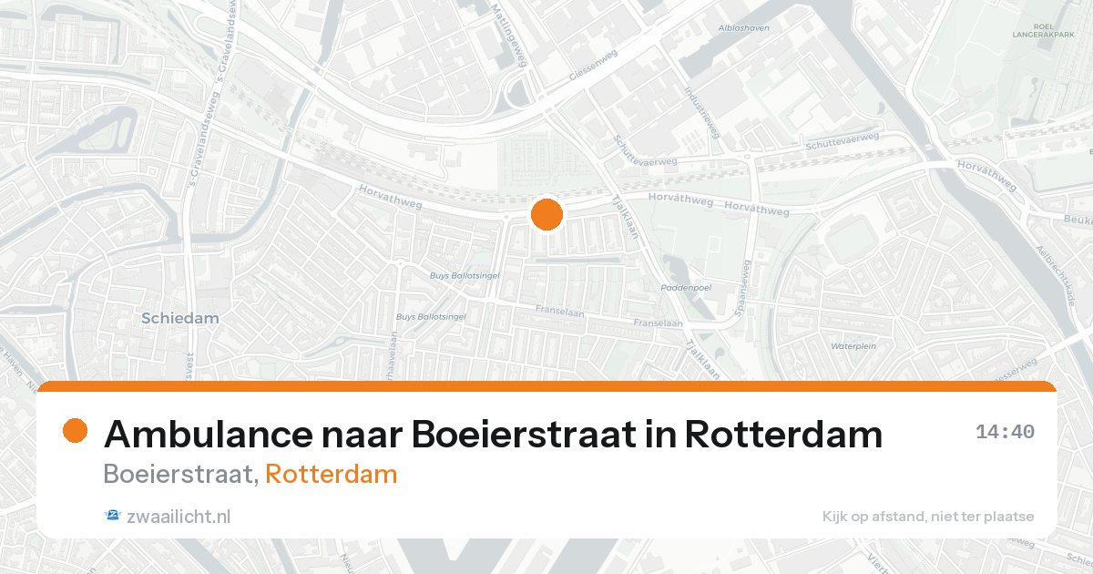 Ambulance naar Boeierstraat in Rotterdam — 7 jul 2026