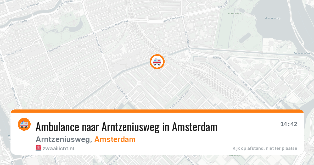 Ambulance naar Arntzeniusweg in Amsterdam — 8 jul 2026