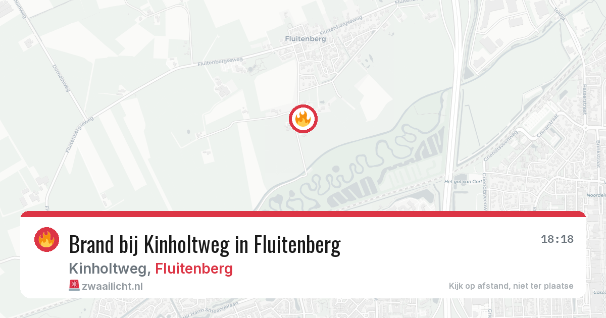 Brand bij Kinholtweg in Fluitenberg — 24 jun 2026