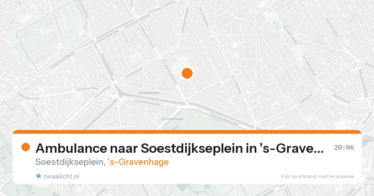 Ambulance naar Soestdijkseplein in 's-Gravenhage — 23 mei 2026