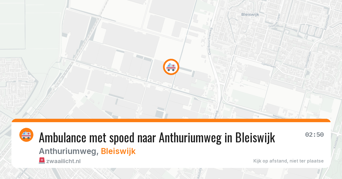 Ambulance met spoed naar Anthuriumweg in Bleiswijk — 15 jul 2026