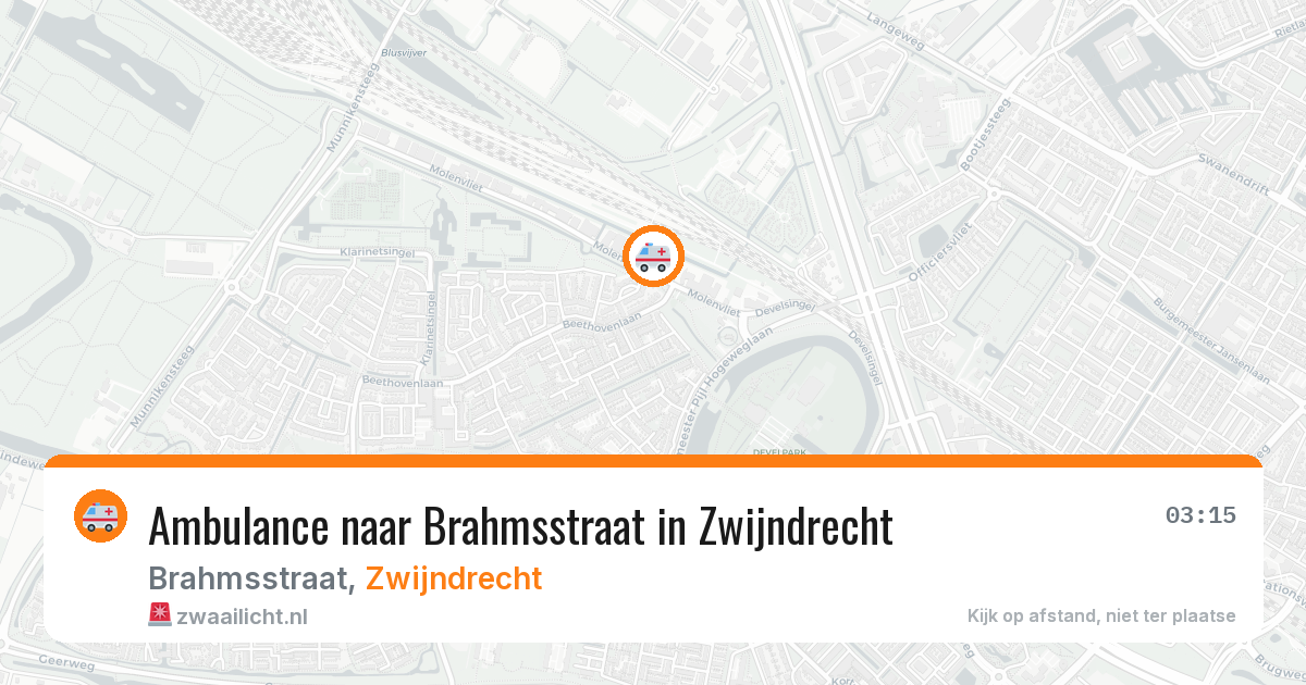 Ambulance naar Brahmsstraat in Zwijndrecht — 18 apr 2026