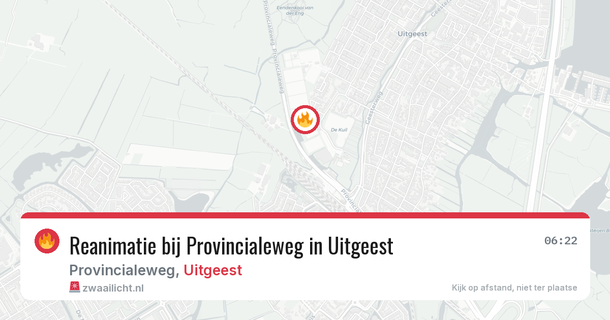Reanimatie bij Provincialeweg in Uitgeest — 5 jul 2026