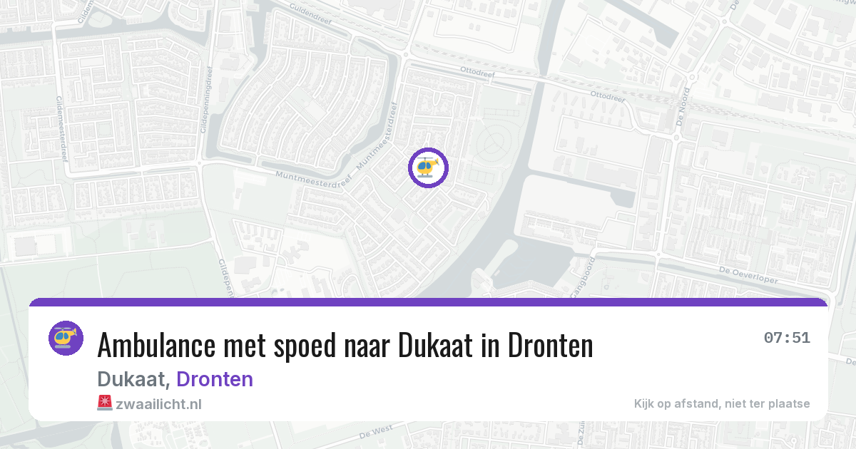 Ambulance met spoed naar Dukaat in Dronten — 2 jul 2026