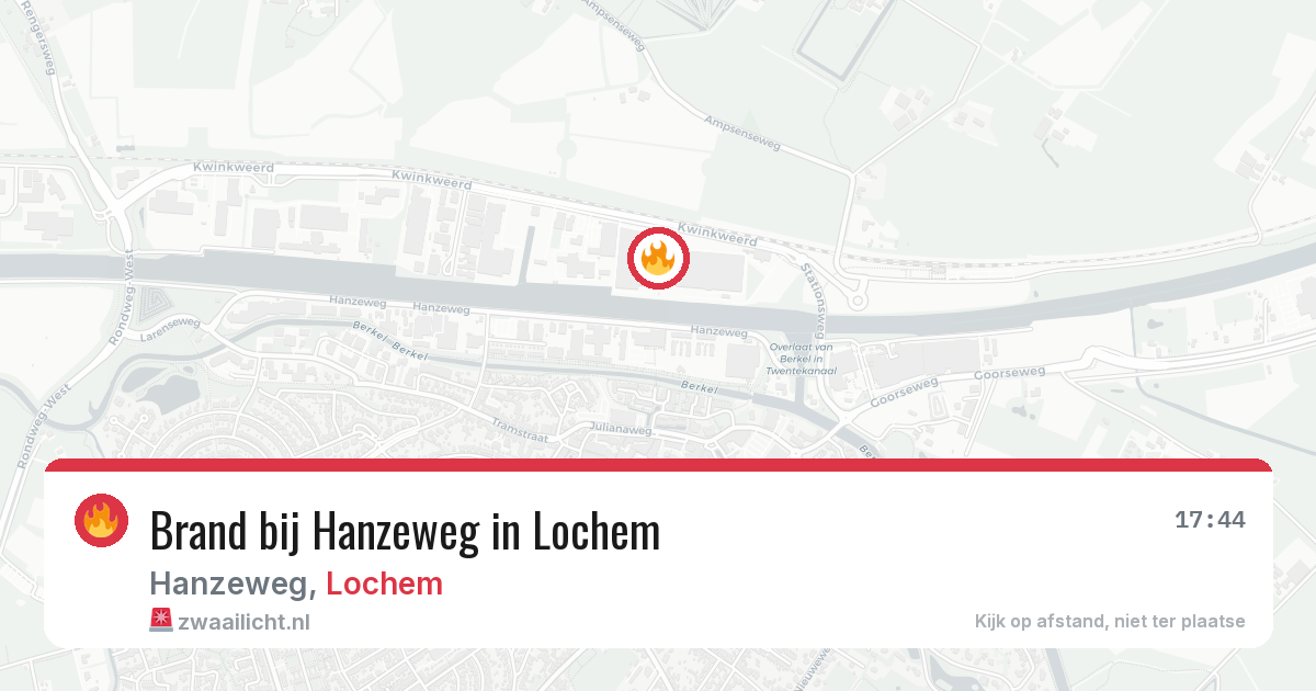 Brand bij Hanzeweg in Lochem — 14 jul 2026