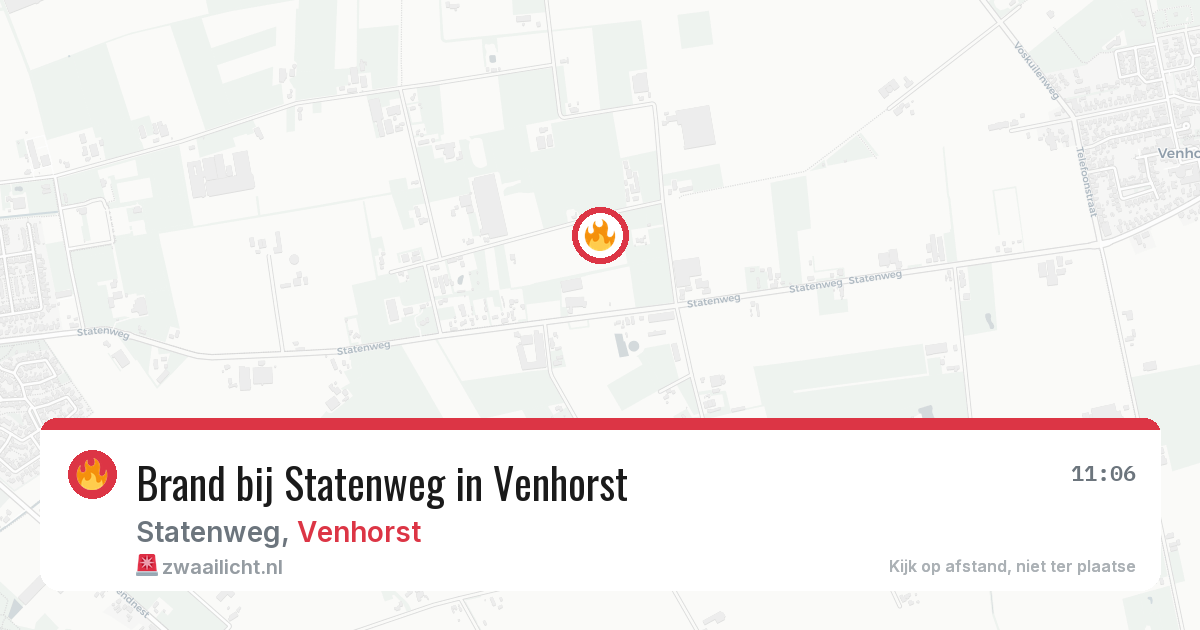 Brand bij Statenweg in Venhorst — 5 jul 2026