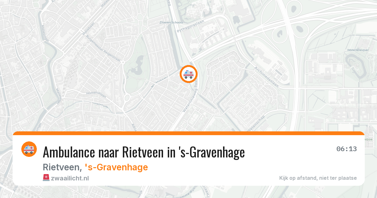 Ambulance naar Rietveen in 's-Gravenhage — 9 feb 2026