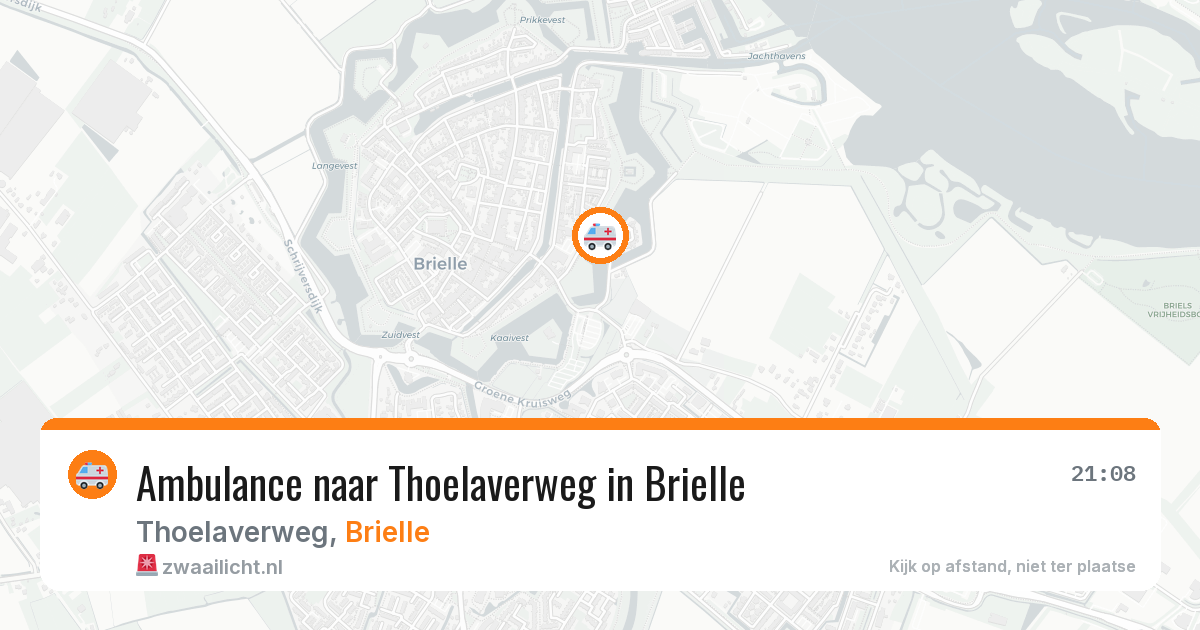 Ambulance naar Thoelaverweg in Brielle — 13 aug 2026