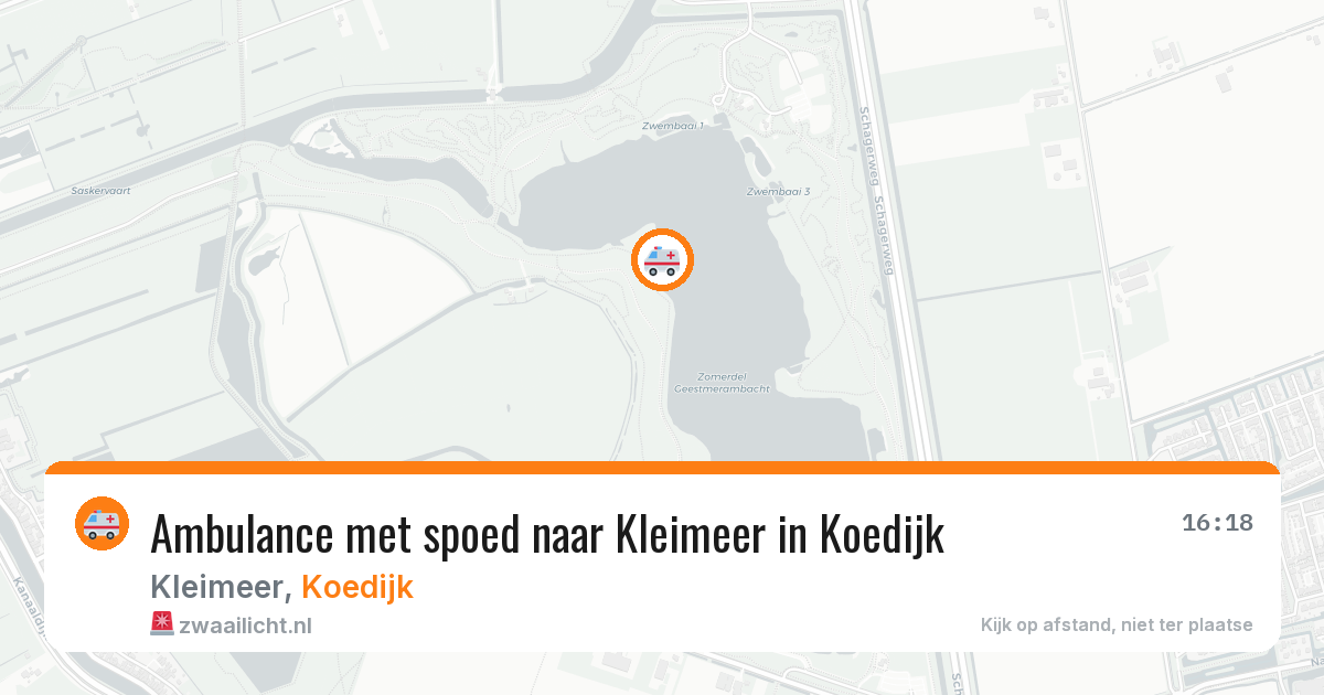 Ambulance met spoed naar Kleimeer in Koedijk — 24 jun 2026