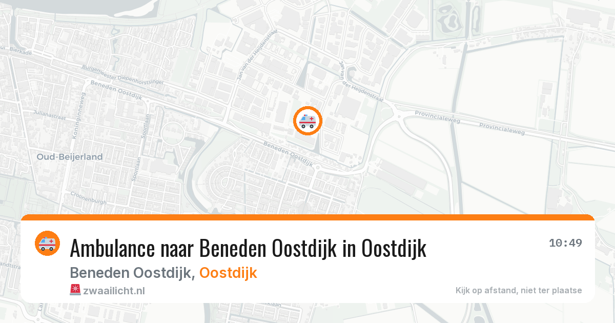 Ambulance naar Beneden Oostdijk in Oostdijk — 10 mei 2026