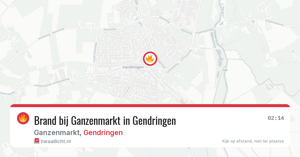 Brand bij Ganzenmarkt in Gendringen — 29 apr 2026