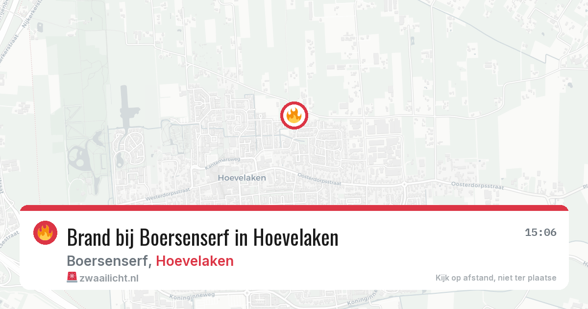 Brand bij Boersenserf in Hoevelaken — 25 jun 2026