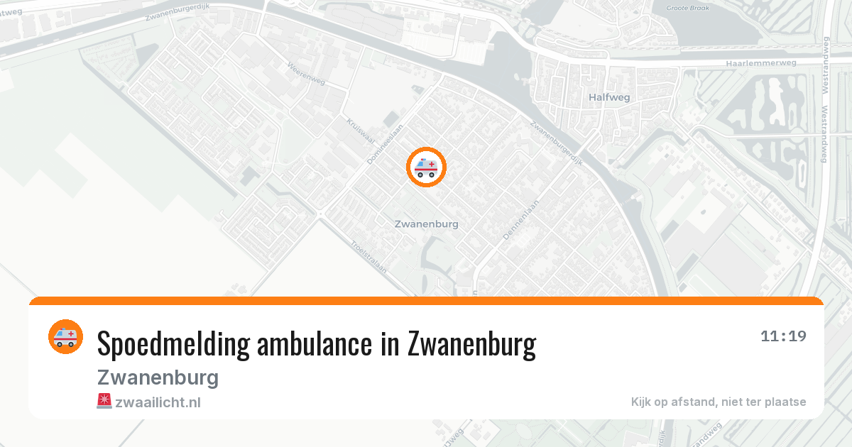 Spoedmelding ambulance in Zwanenburg — 3 feb 2026