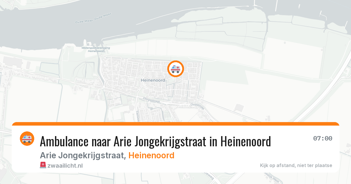 Ambulance naar Arie Jongekrijgstraat in Heinenoord — 1 jul 2026