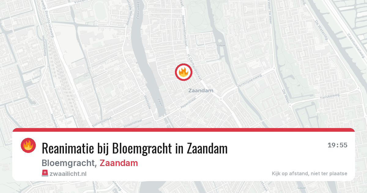 Reanimatie bij Bloemgracht in Zaandam — 13 jun 2026