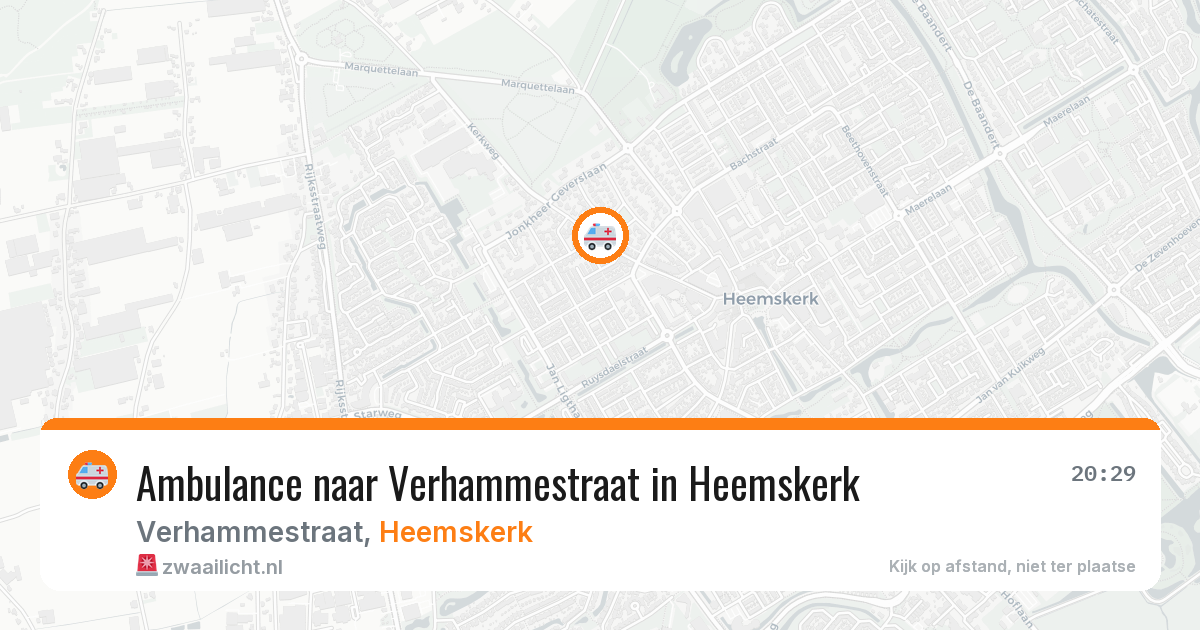 Ambulance naar Verhammestraat in Heemskerk — 11 jun 2026