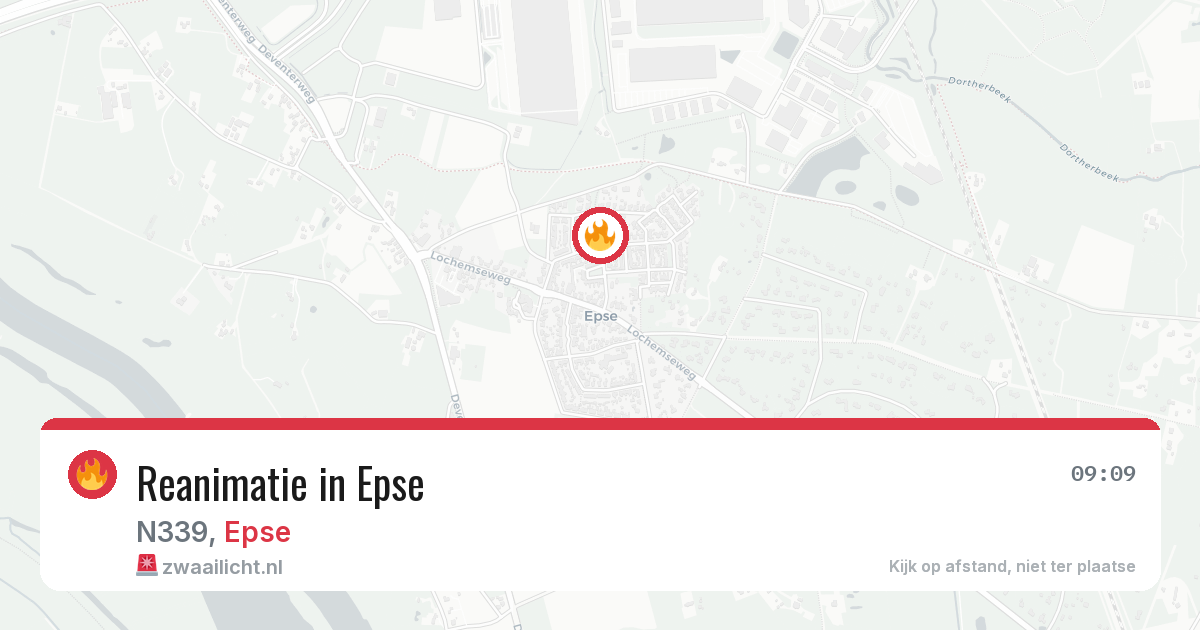 Reanimatie in Epse — 26 mei 2026
