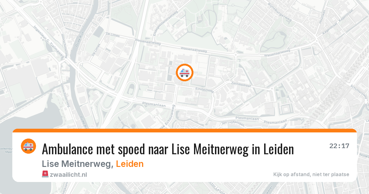 Ambulance met spoed naar Lise Meitnerweg in Leiden — 11 apr 2026